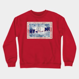 Wyoming vintage style retro souvenir Crewneck Sweatshirt